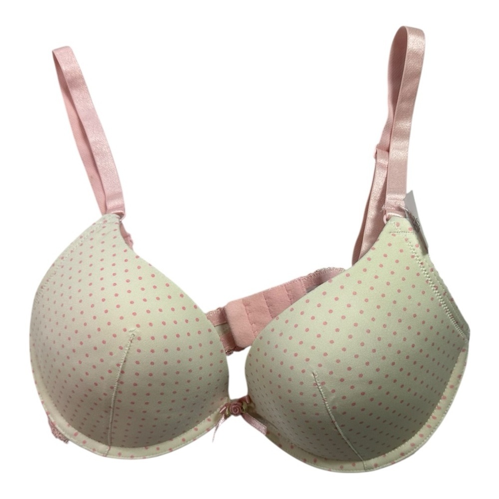 Affinitas Intimates Pink Dot Bra Size 32D NEW NWT